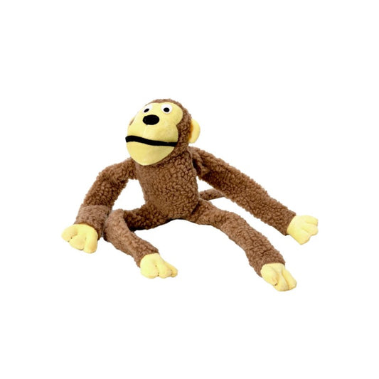 Brinquedo Macaco Pelúcia Marrom para Cães