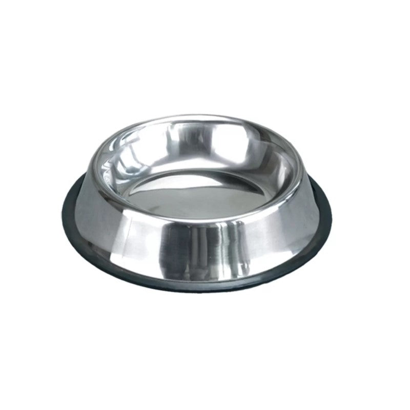 Comedouro Antiderrapante Inox para Cães